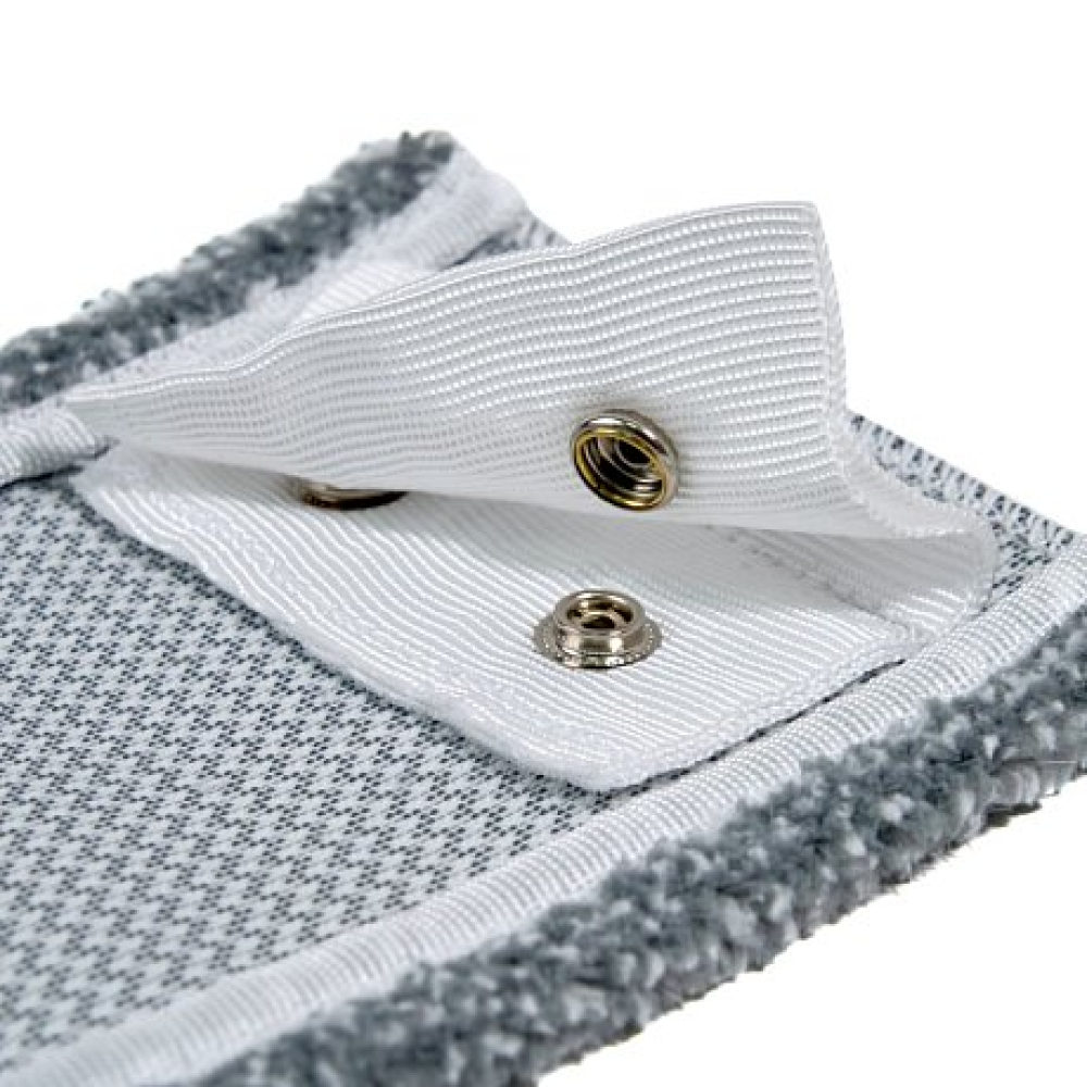 Насадка для плоской швабры 46х11 см с абразивом, языки-кнопки - 3