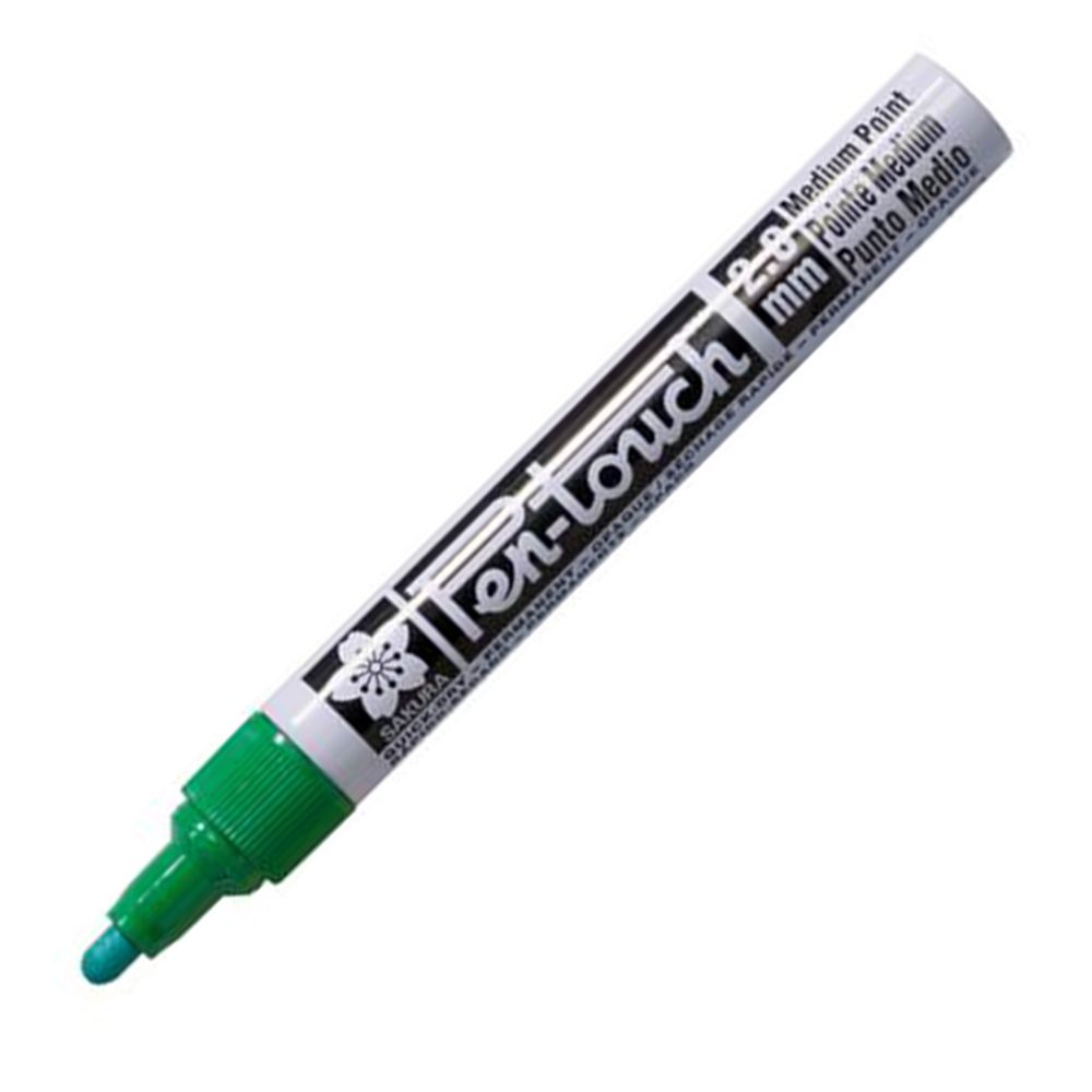 Маркер перманентный "Pen-Touch", M, зеленый