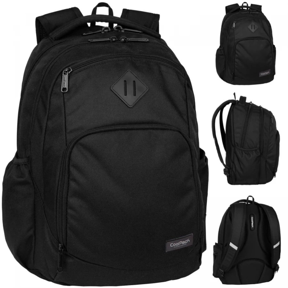 Рюкзак молодежный Coolpack "Black", черный