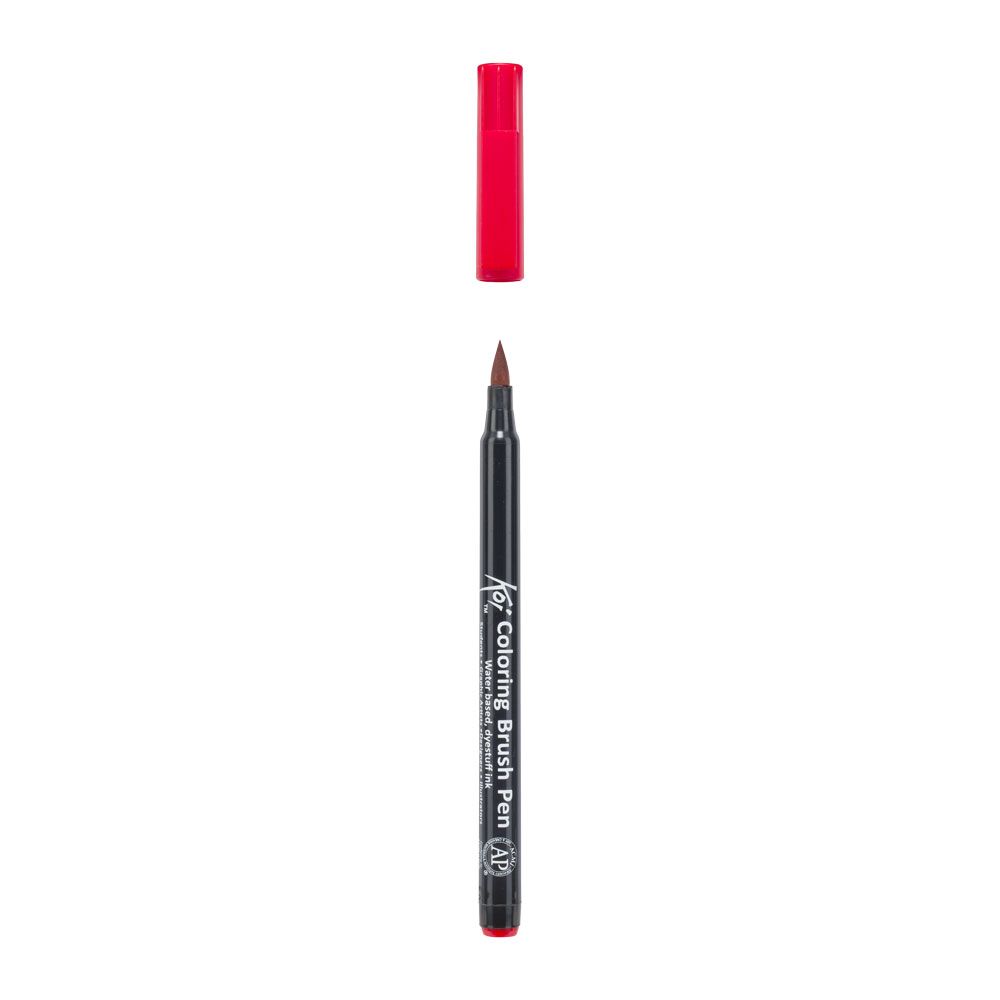 Маркер акварельный "Koi Color Brush", красный - 3