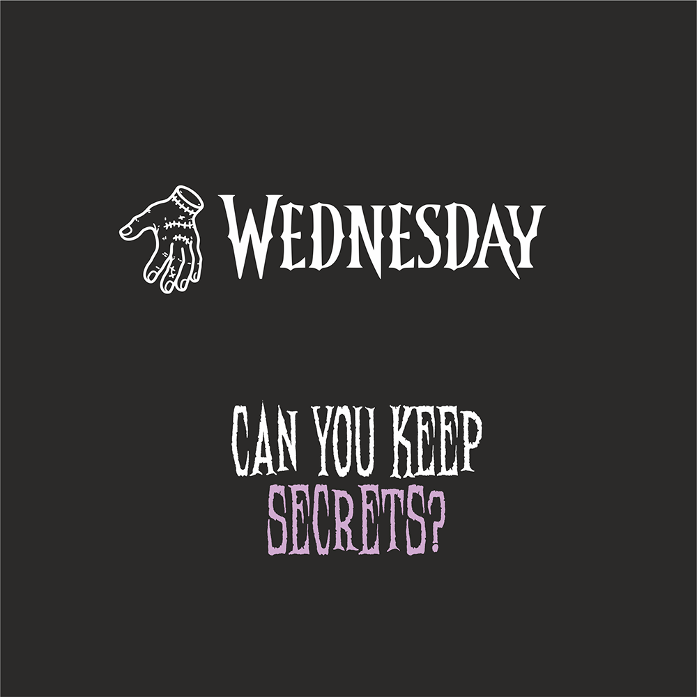 Бутылка для воды «Wednesday», черный