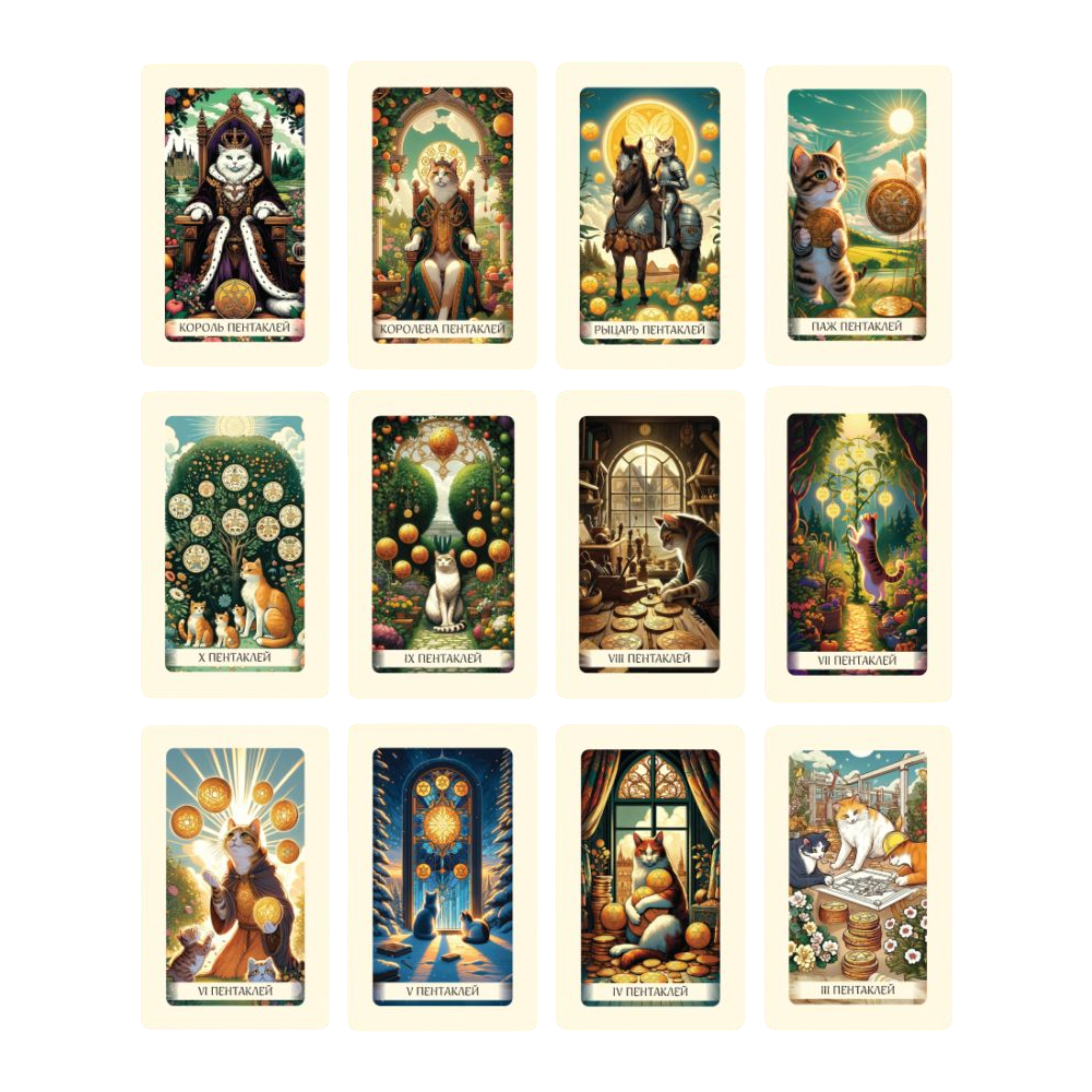 Карты "Уютное таро с котиками. 78 карт (руководство по QR-коду)", Зинченко А&А - 3
