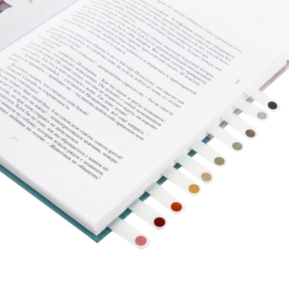 Закладки пластиковые "KLERK", 10 цветов, 20 штук, ассорти  - 3