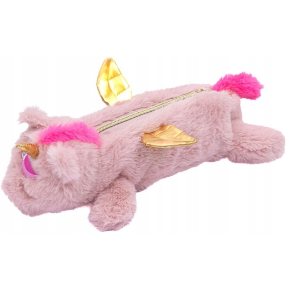 Пенал "Fluffy Unicorn", 1 отделение, розовый