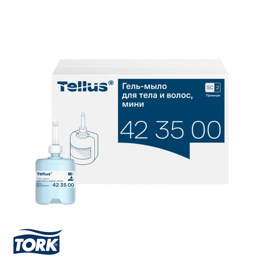 Мыло-гель Tellus Премиум для тела и волос, 475 мл, SC2 мини