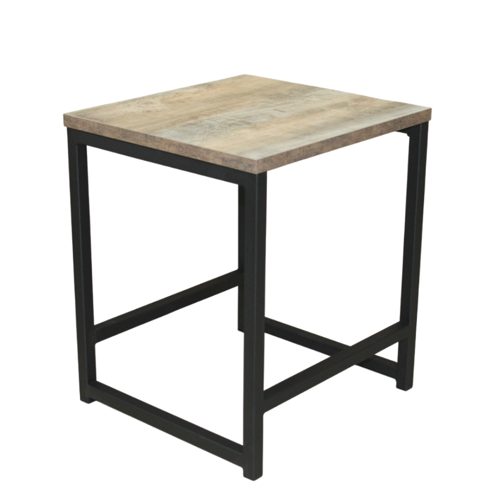 Табурет RION ALLERD, металл, ЛДСП, черный муар, Австралийское дерево