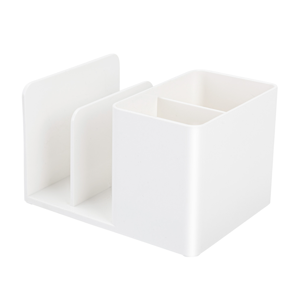 Подставка для канцелярских мелочей "NuSign", пластик, белый