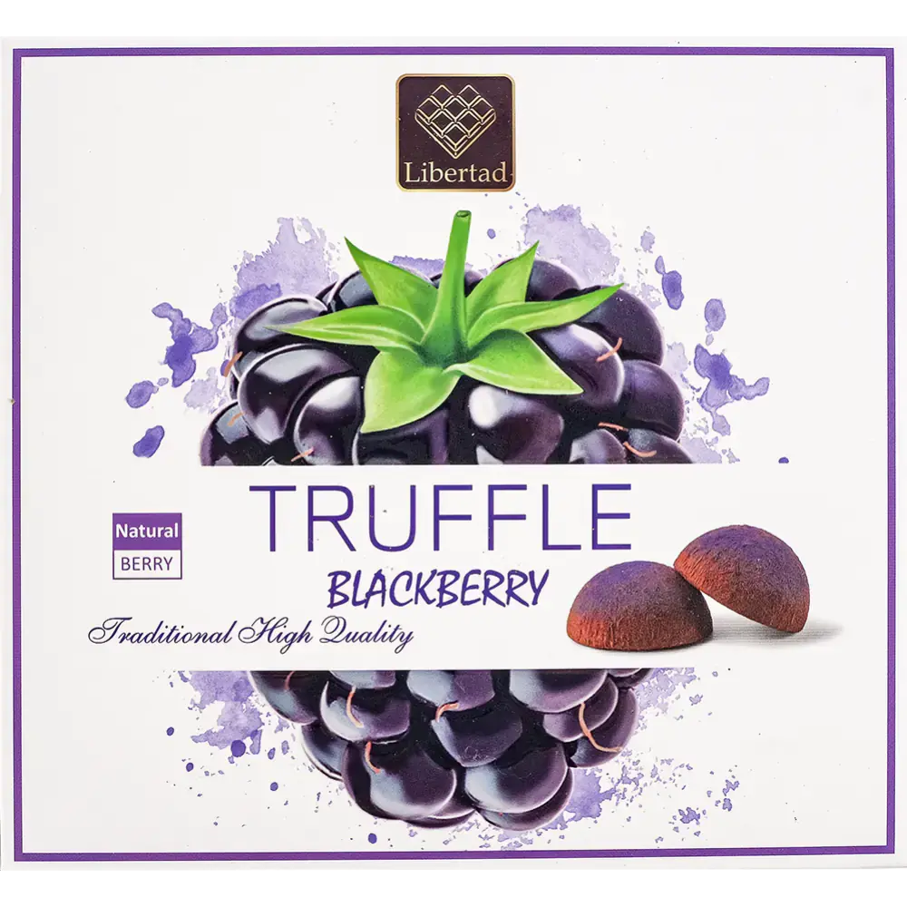 Конфеты "Libertad", 120 г, трюфели в ежевичной обсыпке