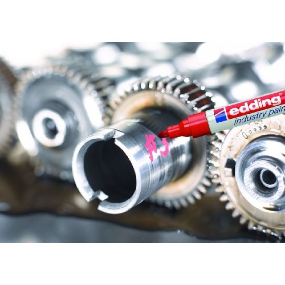 Маркер перманентный на нитрокраске Edding "750", золотистый - 11