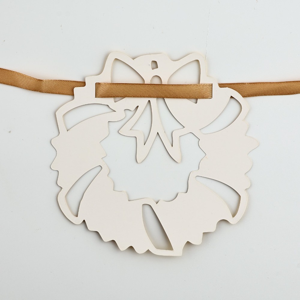 Гирлянда бумажная "Новогодняя" золотой - 6