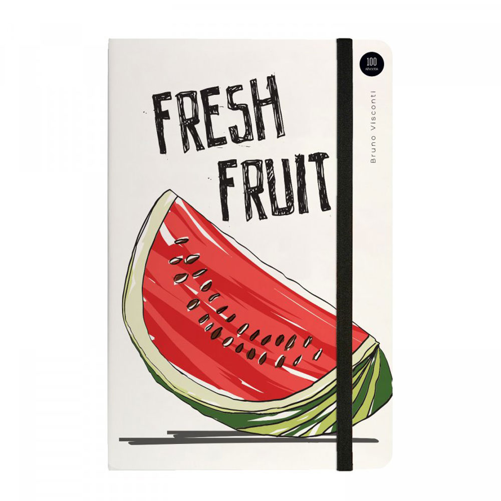 Блокнот "Megapolis Journal. Fresh & Fruity", A5, 100 листов, клетка, белый