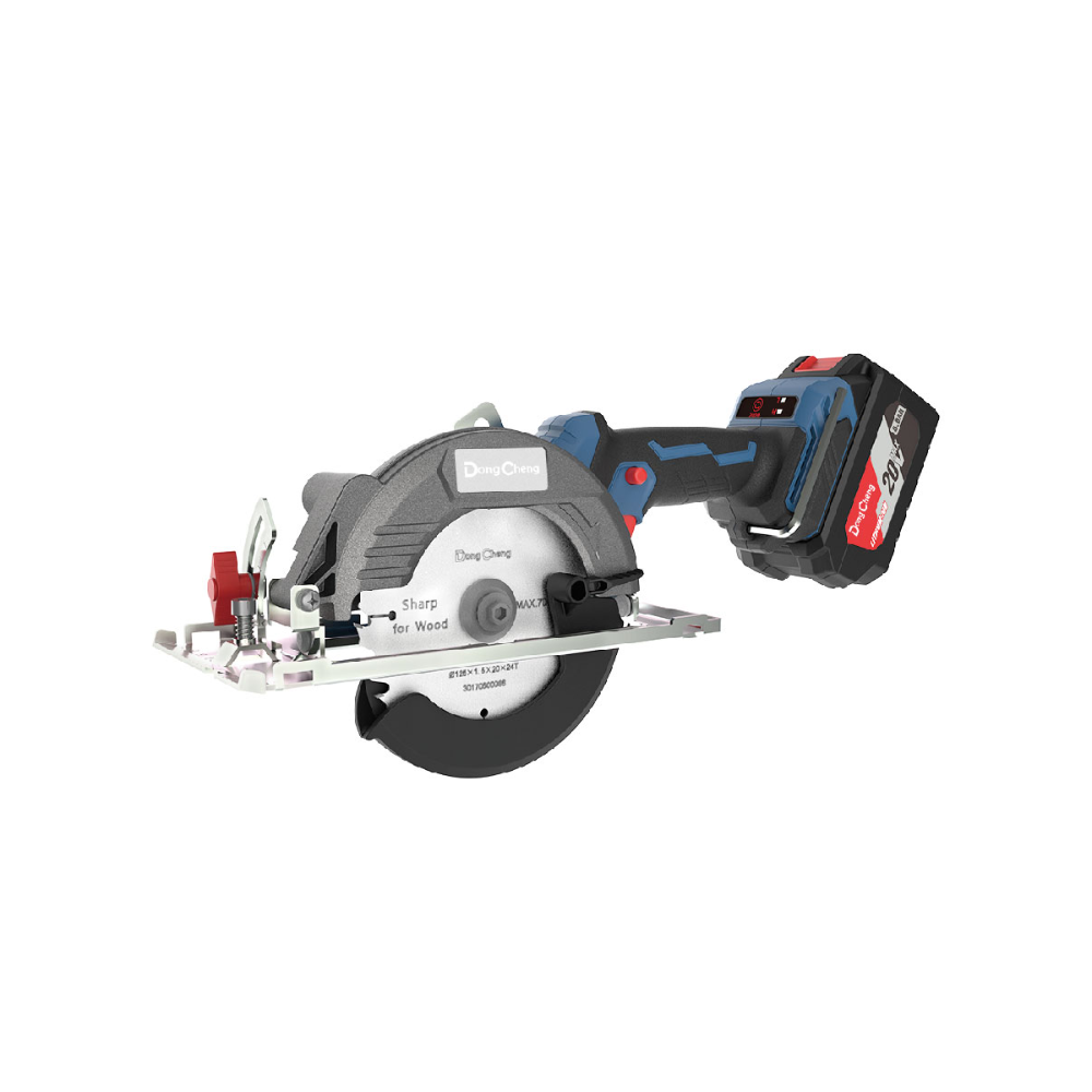 Пила циркулярная DongCheng DCMY140S (TYPE EM), 20 В, 140 мм, 2 АКБ, 4 Ач, З/У 2 А