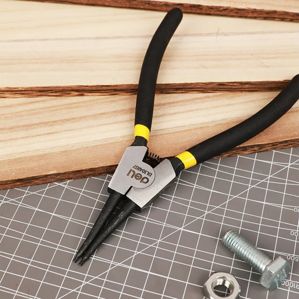 Съемник стопорных колец Deli YS EDL104107, прямой, 180 мм - 5