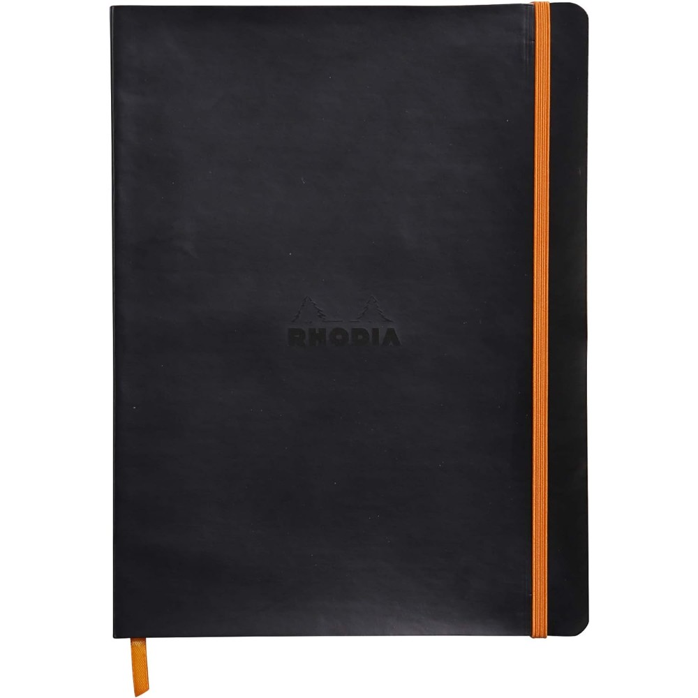 Блокнот Clairefontaine Rhodia "Rhodiarama", A5+, 80 листов, линейка, черный