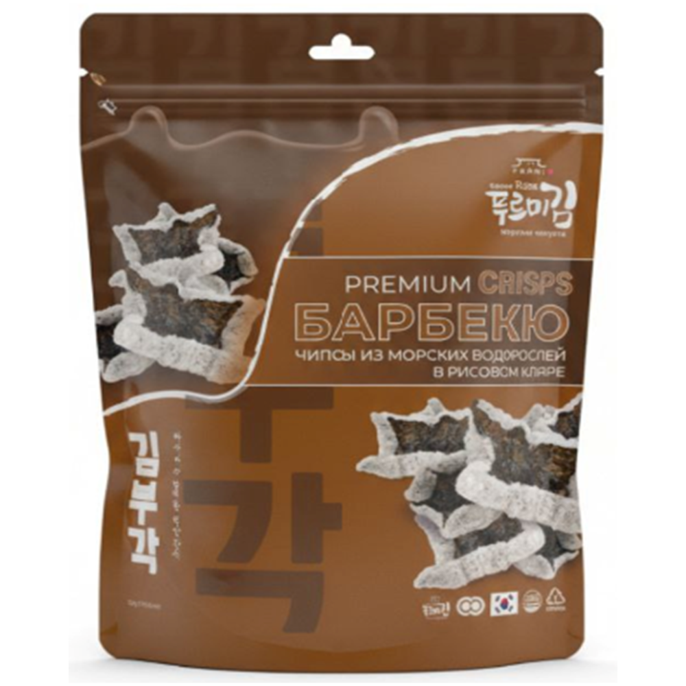 Чипсы "Furmi Kim Crispy Chip", из морской капусты со вкусом барбекю, 30 гр