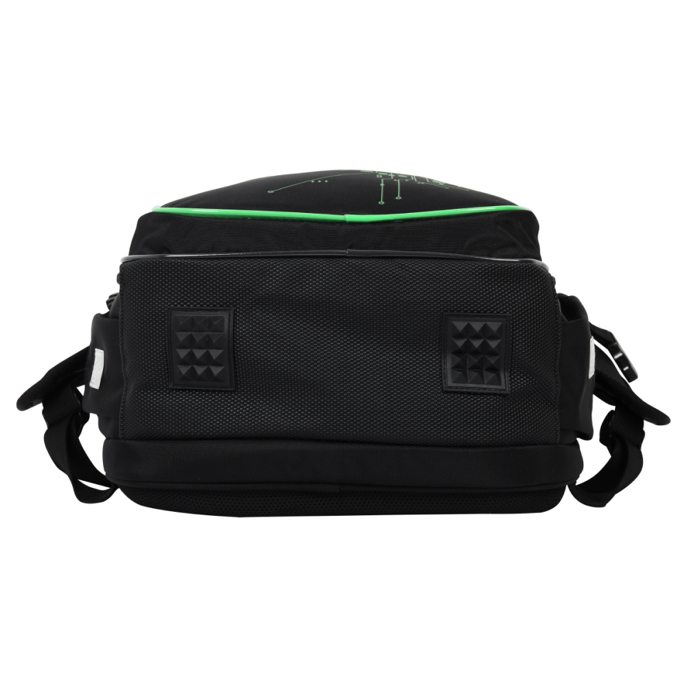 Рюкзак школьный "COMFORT Light System", черный, зеленый - 7