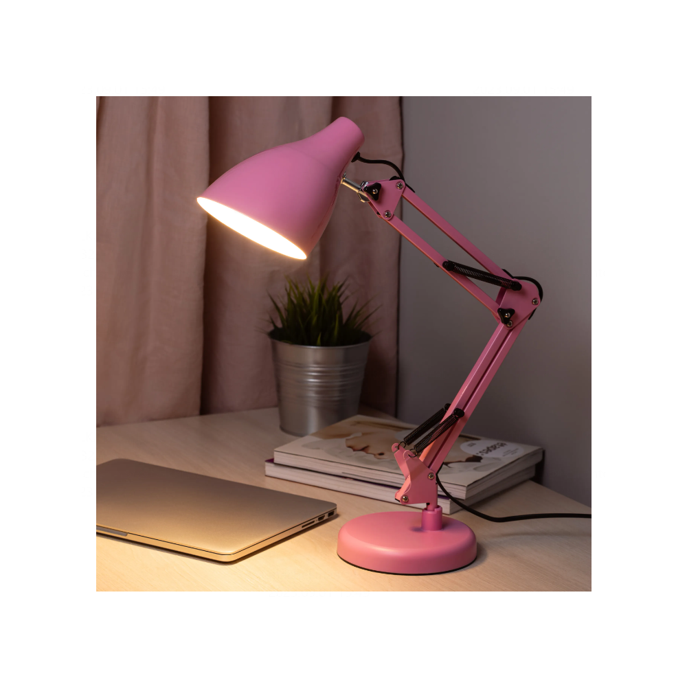 Светильник настольный Трансвит "ЭРА N-123-E27-40W-P", розовый  - 7