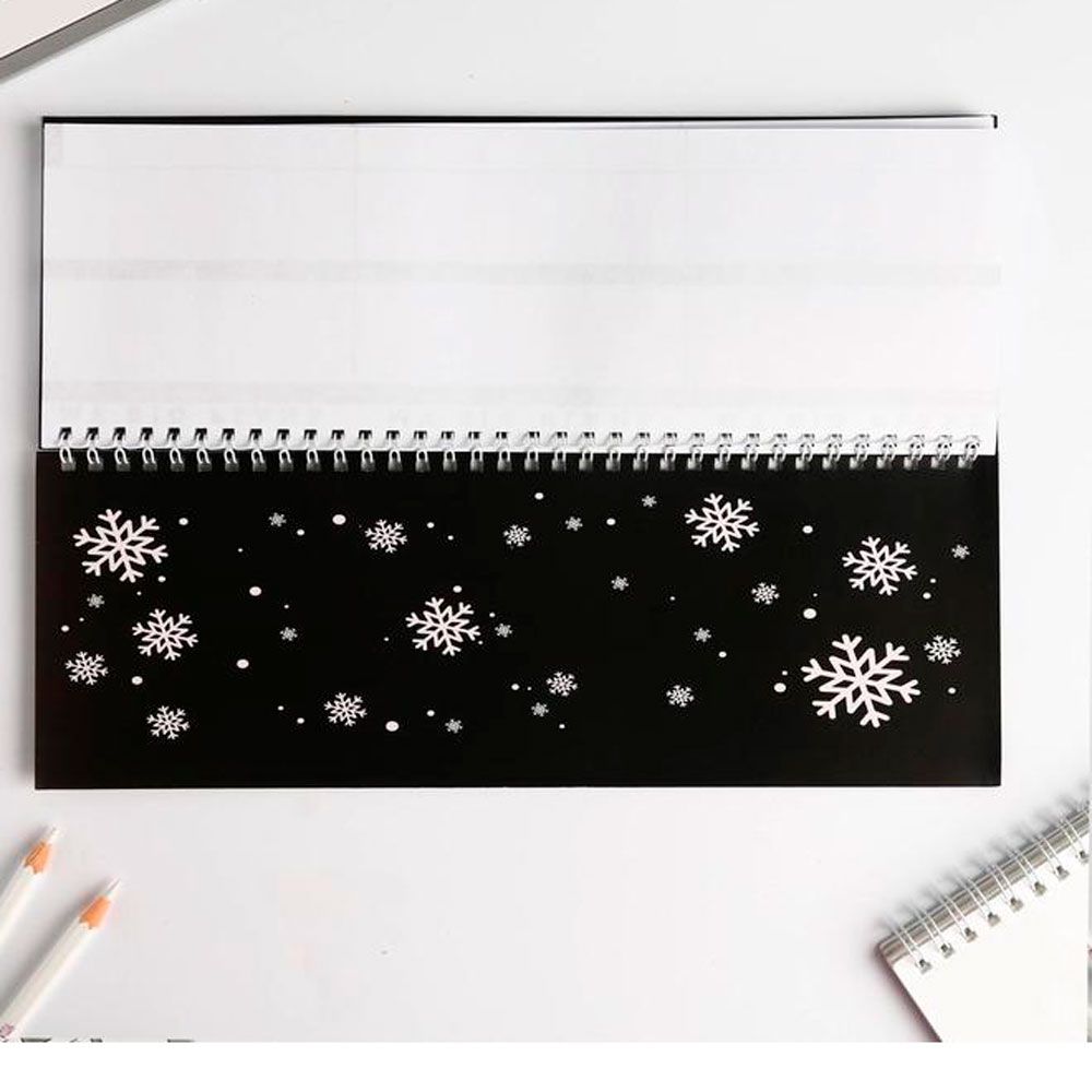 Планинг недатированный настольный "Когда уже дадут отопление?",110x300 мм, 50 листов, черный - 4