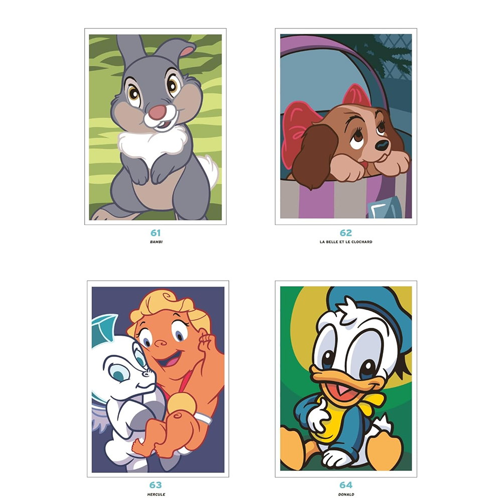 Раскраска по номерам на французском языке "Coloriages mystères Disney - Babies" - 5