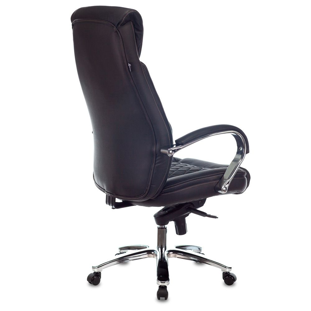 Кресло для руководителя Бюрократ T-9924SL, кожа, металл, черный - 4