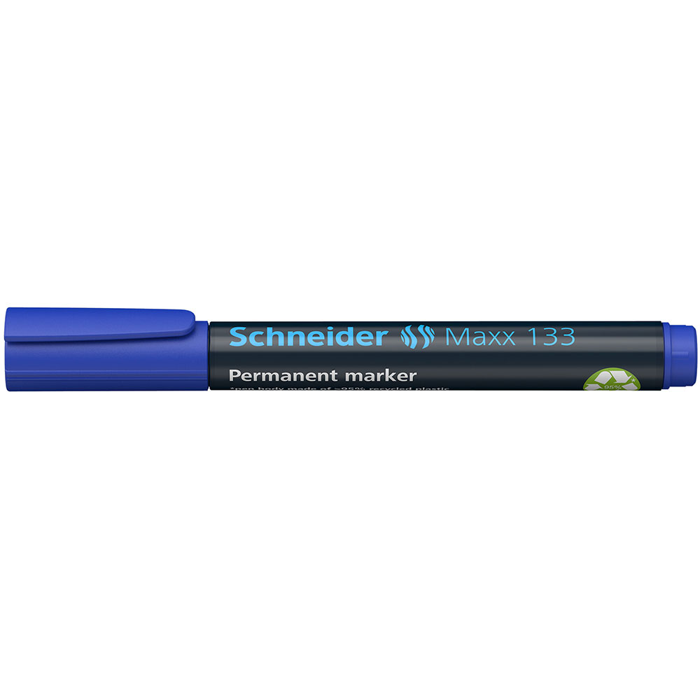 Маркер перманентный "Schneider Maxx 133", синий - 3