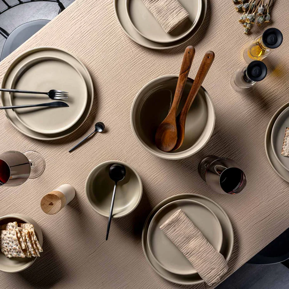 Тарелка керамическая "ROMA", 22 см, бежевый - 5