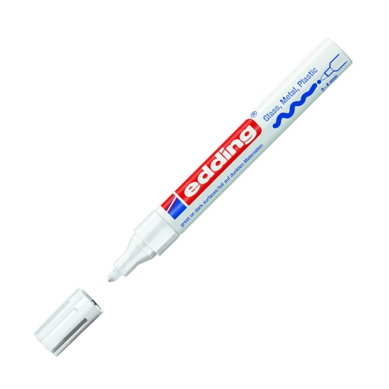 Маркер перманентный на нитрокраске Edding "750", золотистый - 5