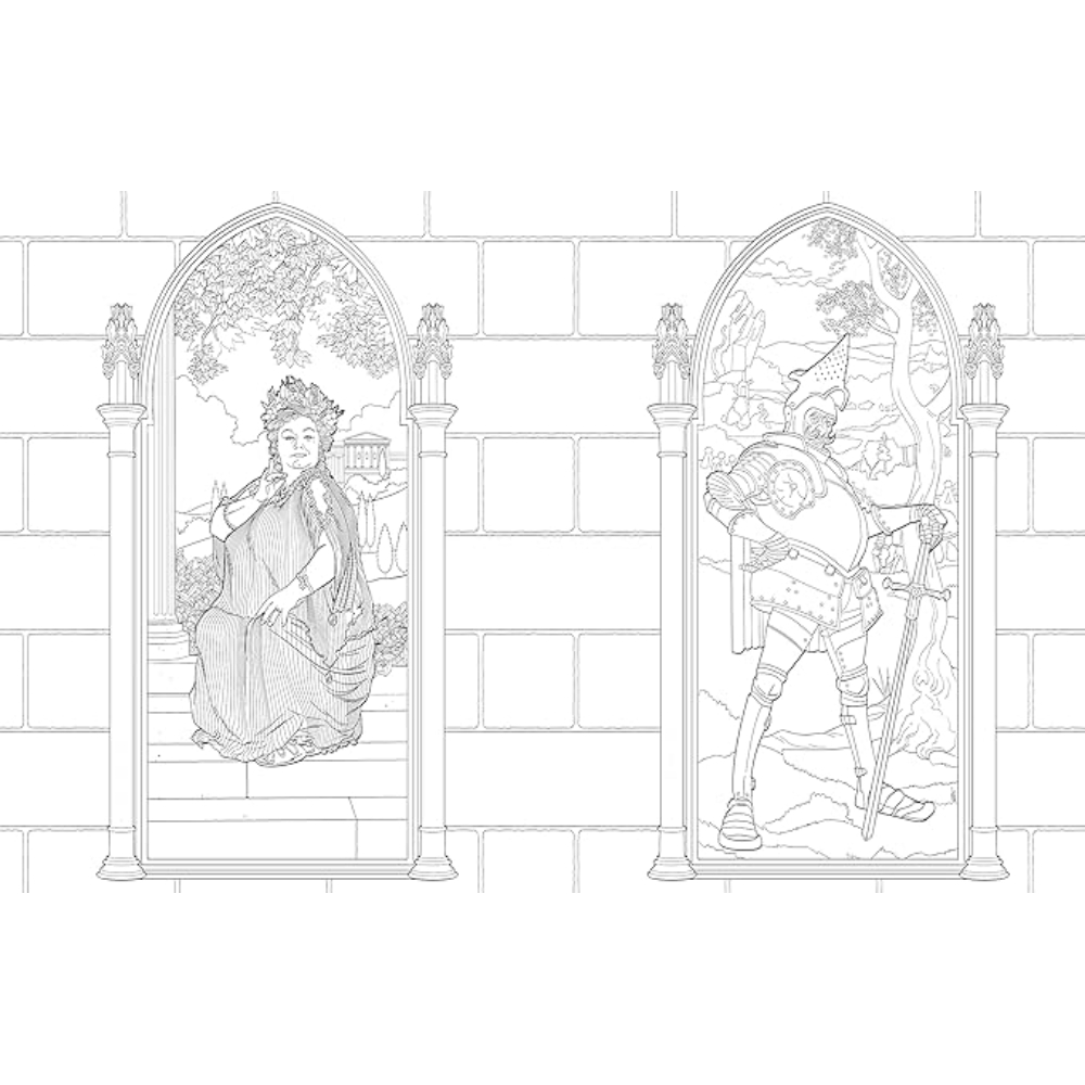 Раскраска "Colouring Book. Harry Potter: Gryffindor House Pride", (английский язык) - 3