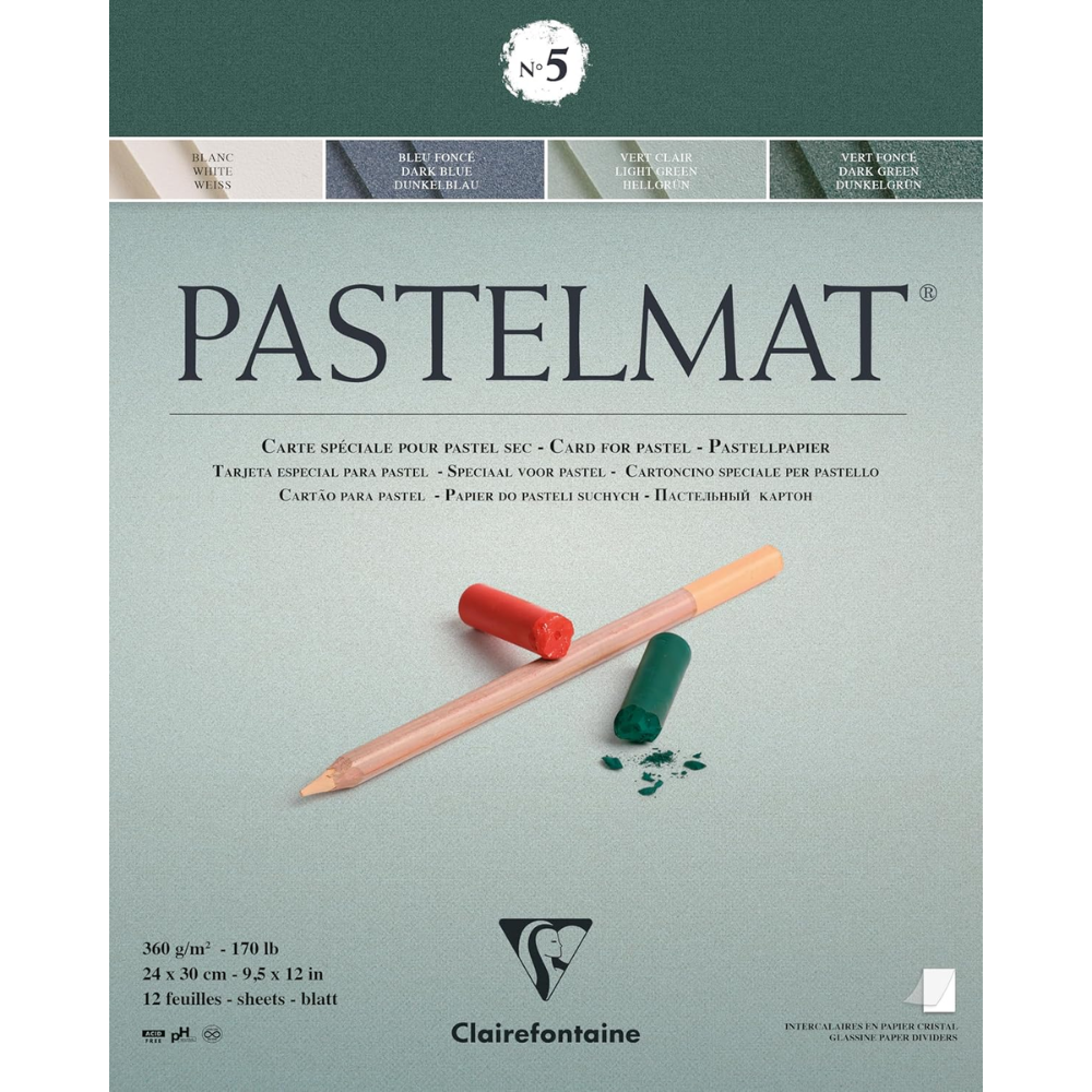 Блок бумаги для пастели "Pastelmat" №5, 24x30см, 360 г/м2, 12листов 