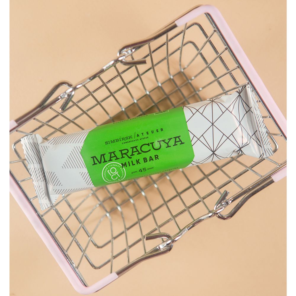 Шоколадный батончик "Simbirsk Atelier. Maracuya Milk Bar", 45 г