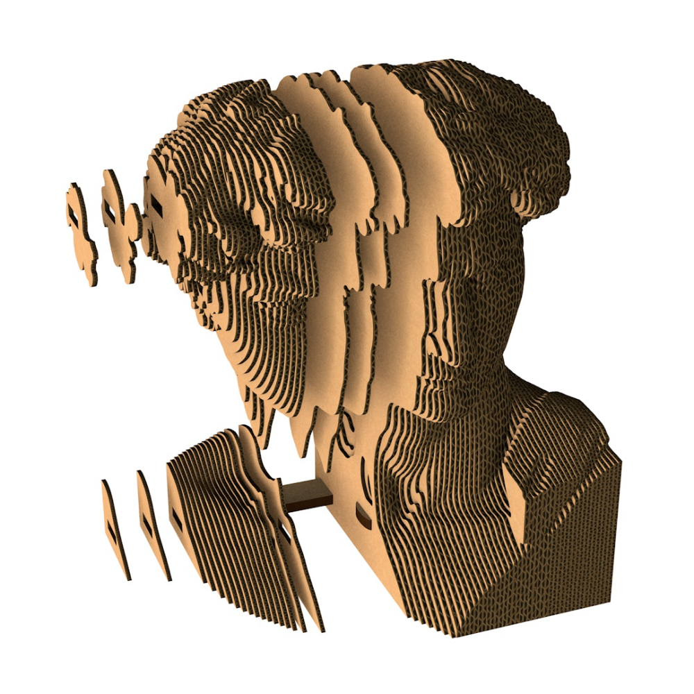 Пазл картонный 3D "Бюст Давид" - 4