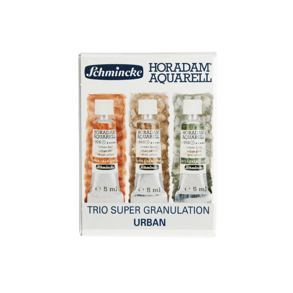 Краски акварельные "Schmincke. Horadam Super granulation set. Urban", набор 3 цвета, 5 мл, тубы