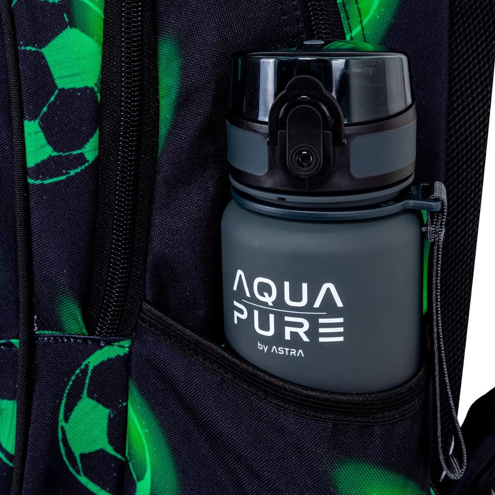 Рюкзак школьный "Neo Football", полиэстер, черный, зеленый - 7