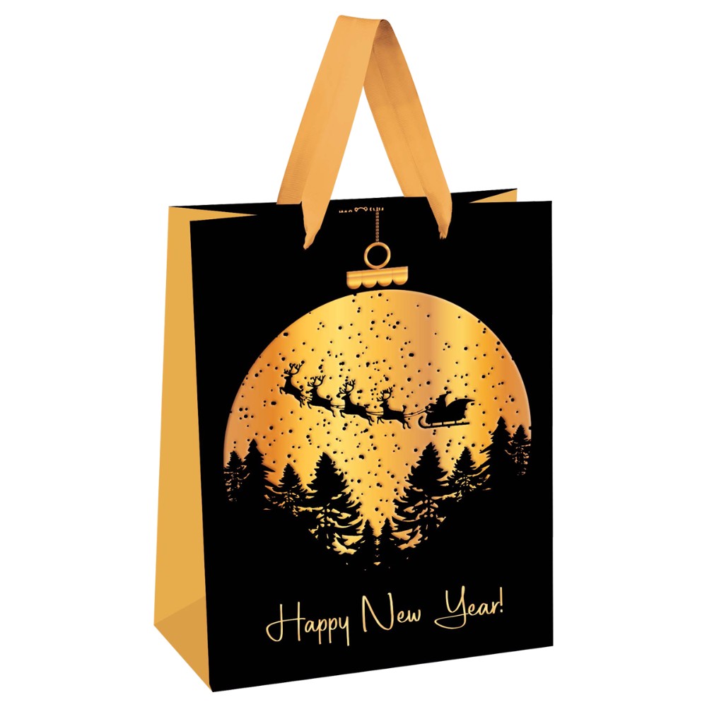 Пакет подарочный "Santa's reindeer", ламинированный