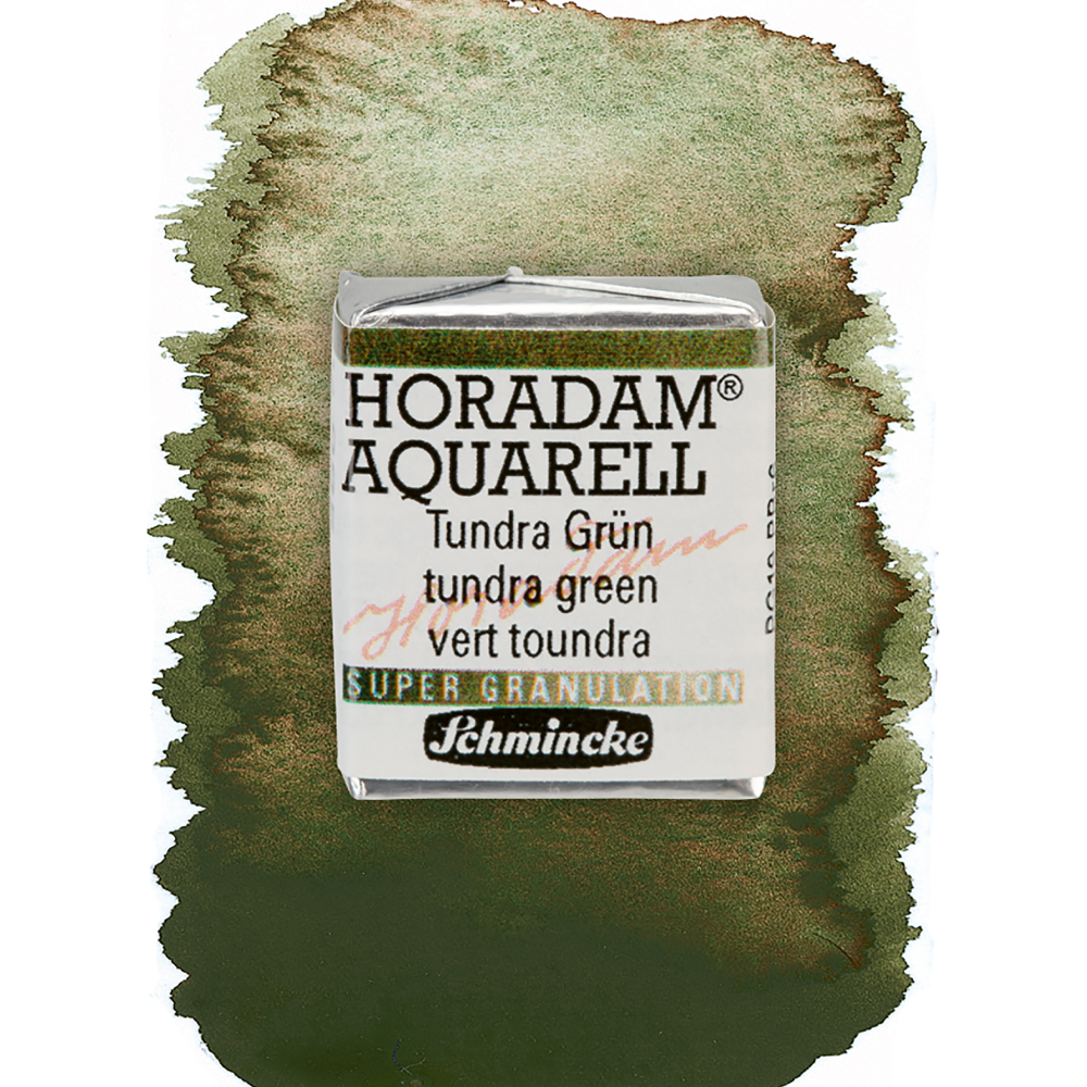 Краски акварельные "Schmincke Horadam", 985 зеленый tundra, полукювета