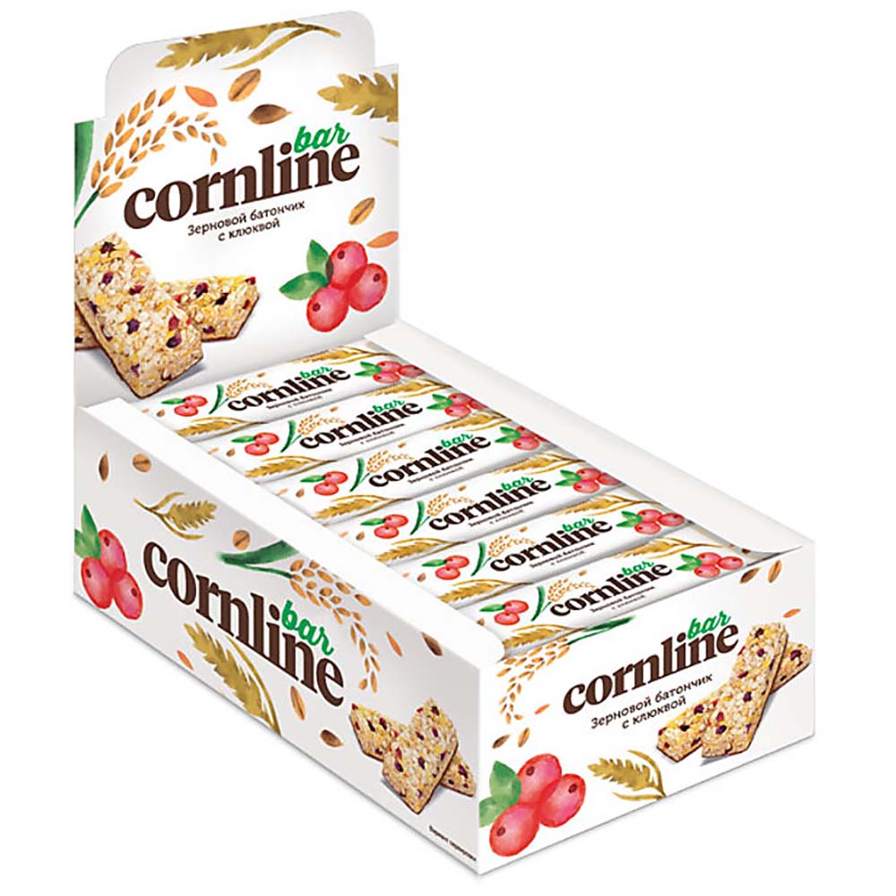 Батончик "Cornline", 30 г, с клюквой - 2