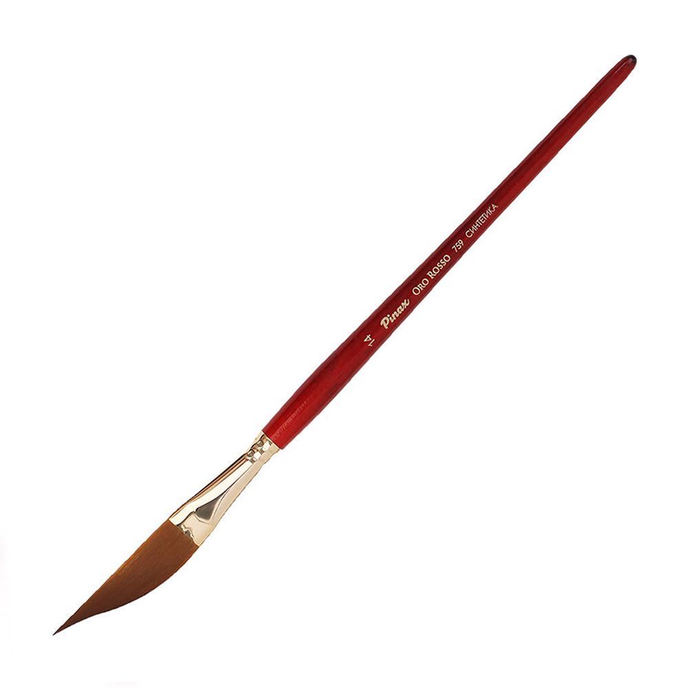Кисть для рисования "Pinax ORO ROSSO", синтетика, даггер лайнер, №14