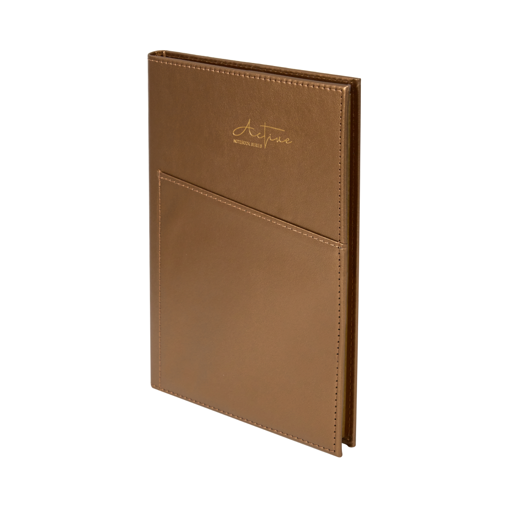 Блокнот "3223-10", А5, 80 листов, линейка, темно-коричневый, -50% - 2