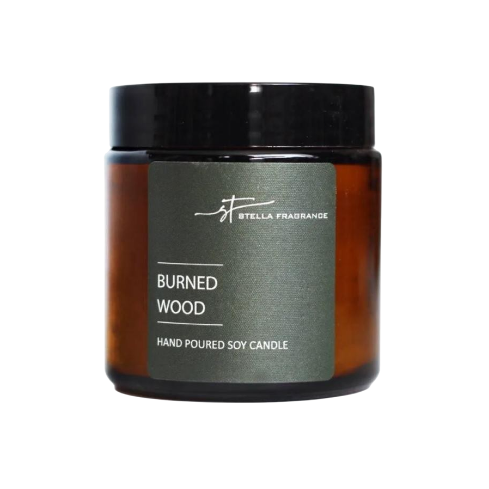 Свеча декоративная Stella Fragrance "Burned Wood", 90 гр.