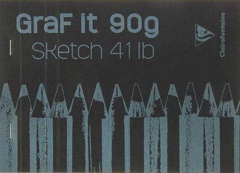 Скетчбук "Graf It", A5, 90 г/м2, 80 листов, черный