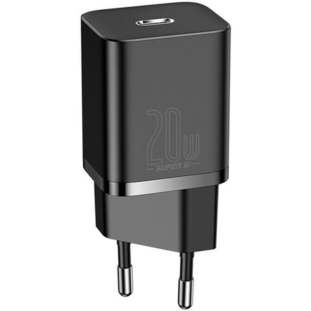 Сетевое зарядное устройство Baseus "CCSUP-B01", Super SiQuick, Charger Type-C, 20W, Black