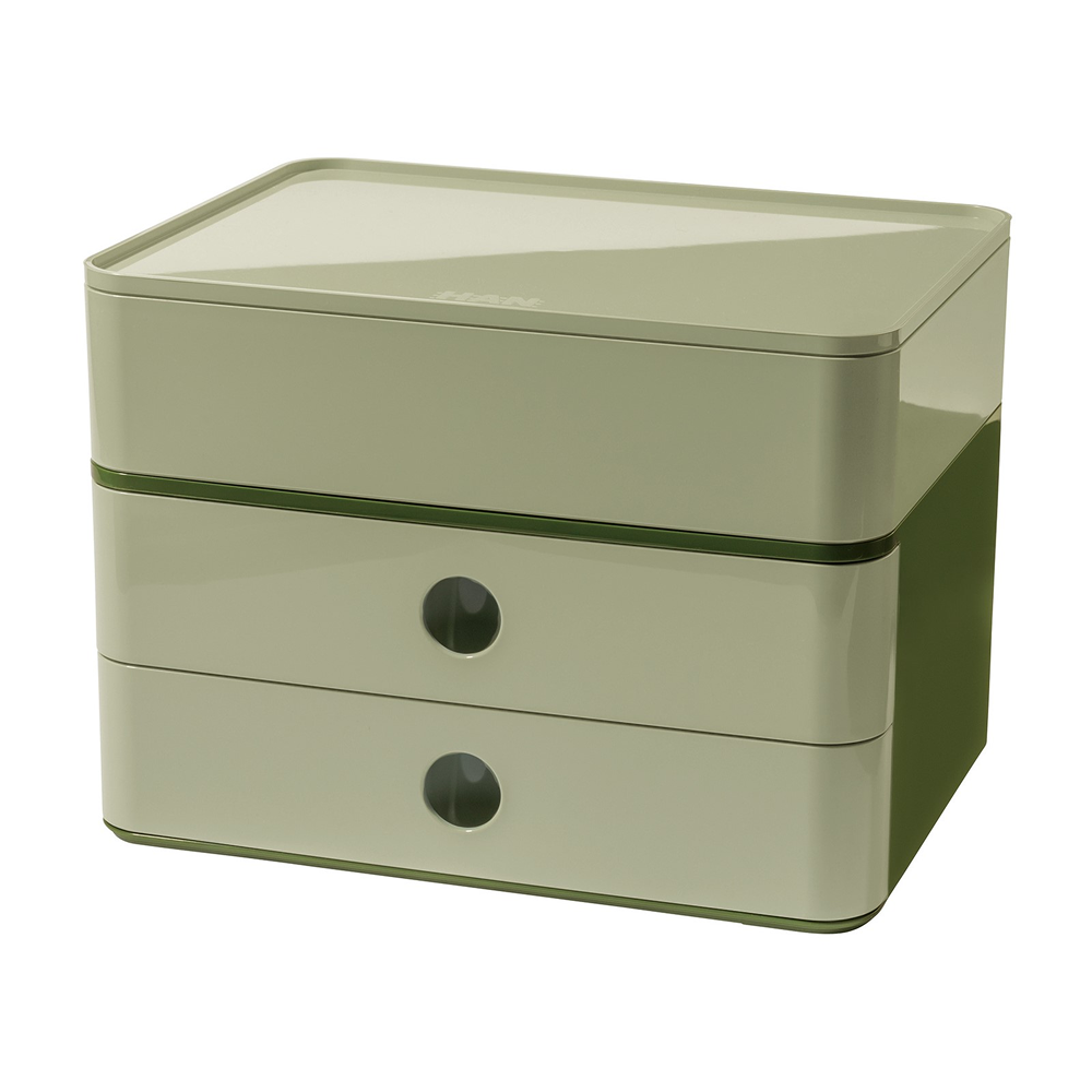 Блок из 2-х лотков закрытый "Allison", зеленый, темно-зеленый