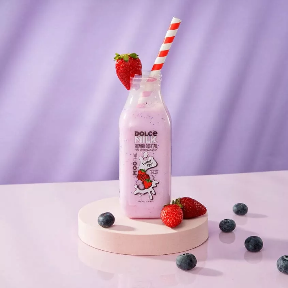 Гель-смузи для душа "DOLCE MILK", 400 мл, лесные ягоды