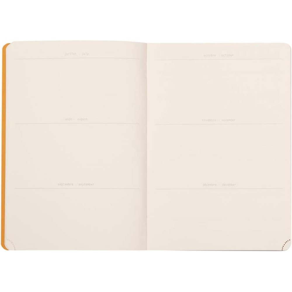 Еженедельник недатированный Clairefontaine Rhodia "Rhodiarama Perpetual", 148x210 мм, 128 страниц, черный - 5