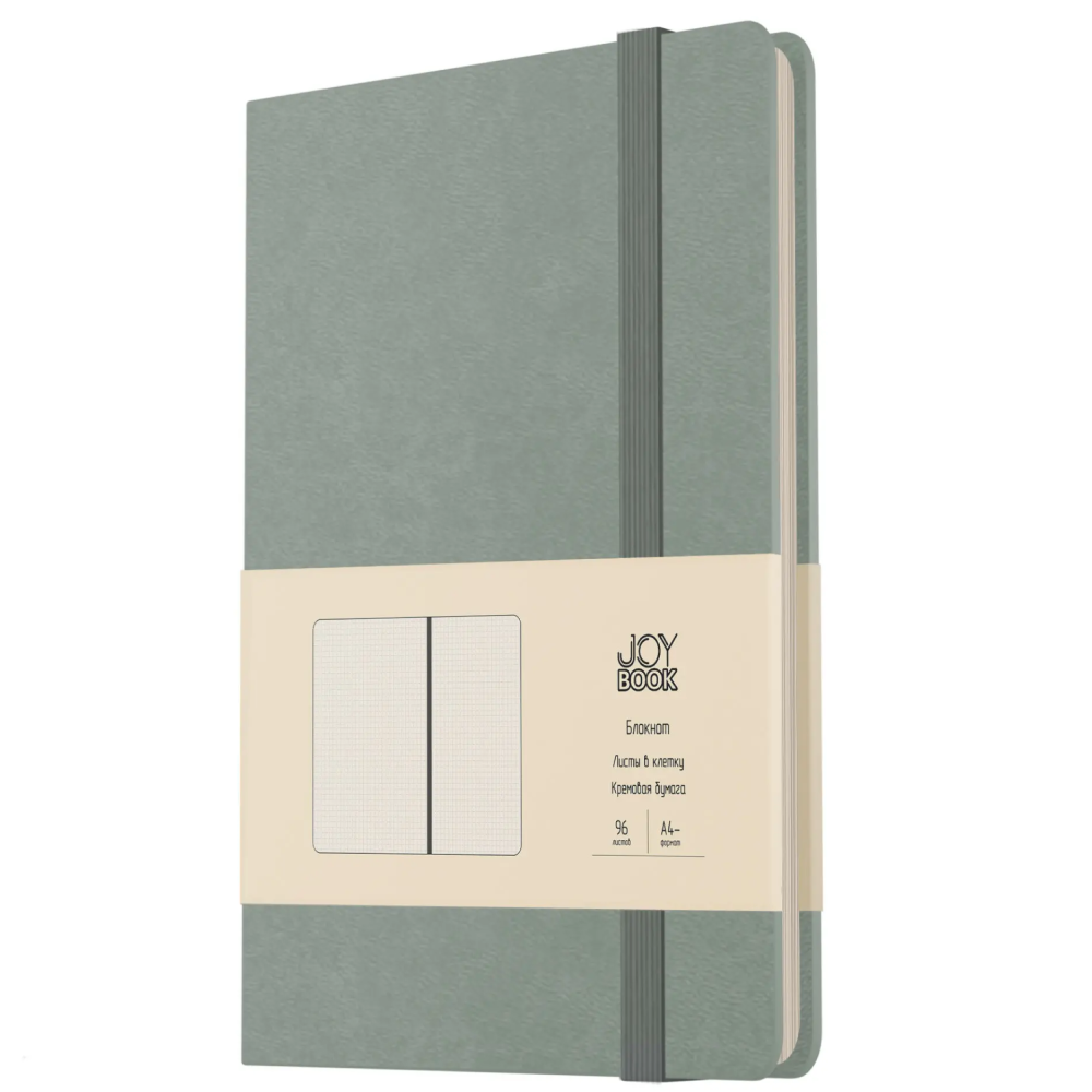 Блокнот "Joy Book. Мятное мороженое", А4, 96 листов, клетка, мятный