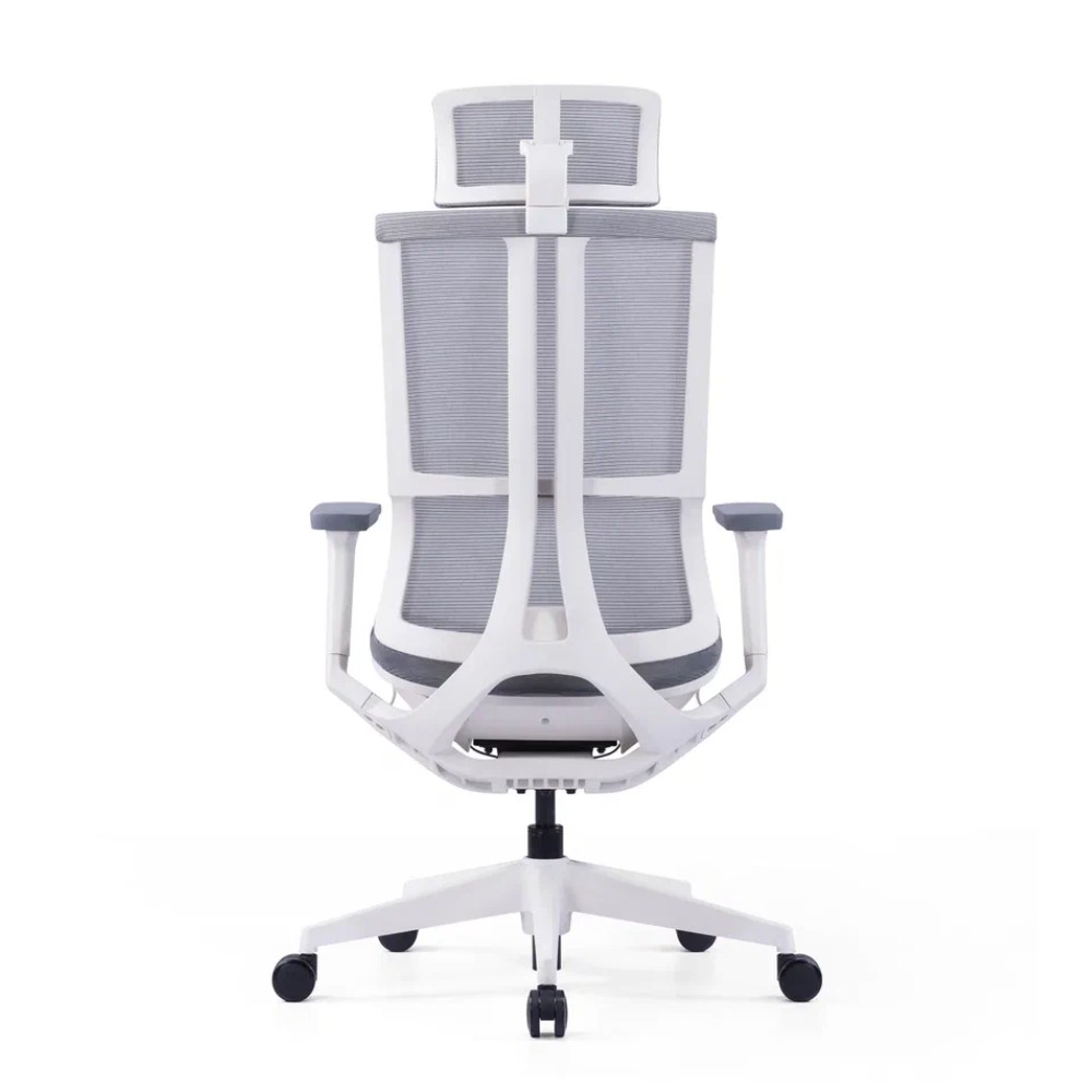 Кресло для руководителя SitZone E-303-001A-P1-WH сетка, серый - 5