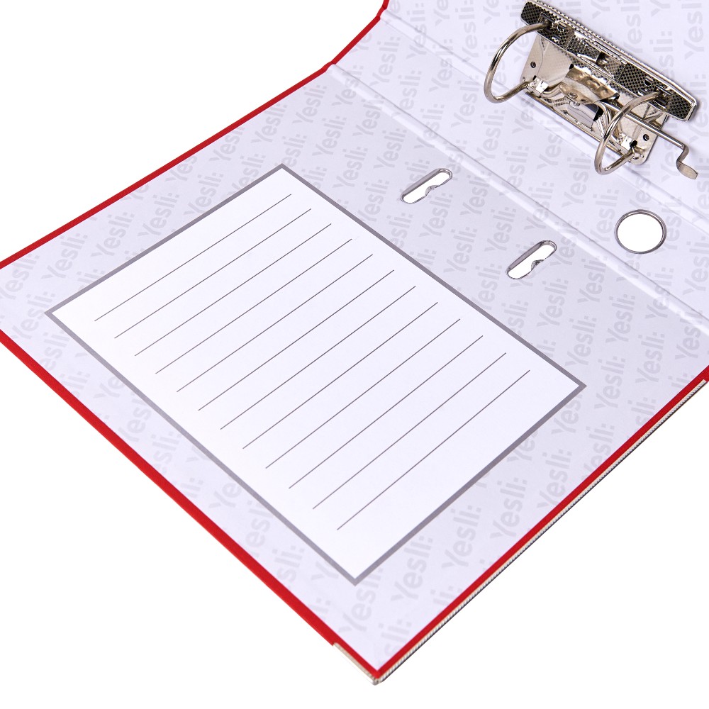 Папка-регистратор "Yesli:", А4, 50 мм, ПВХ Эко, красный - 9