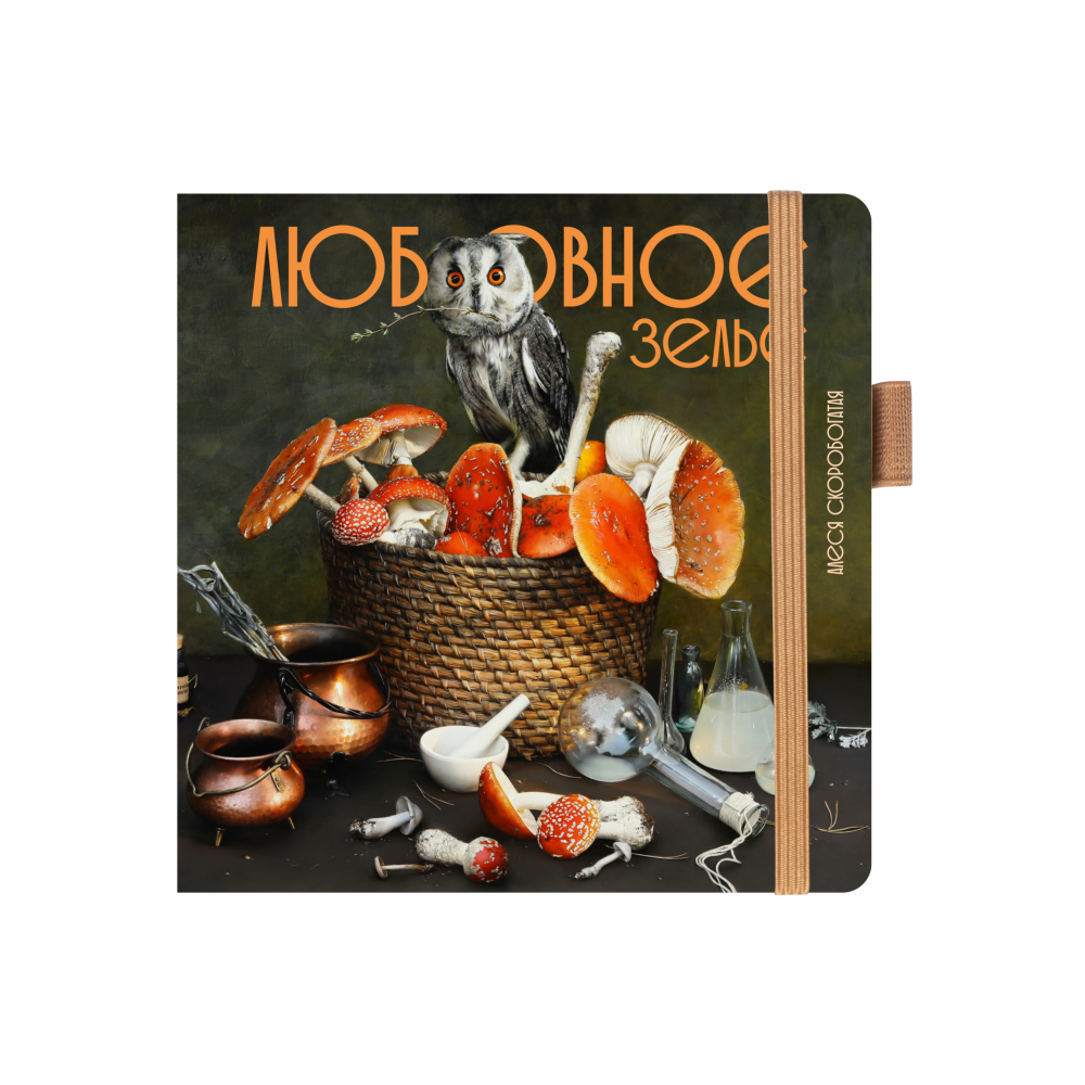 Скетчбук "Любовное зелье", Алеся Скоробогатая, 12х12 см, 140 г/м2, 80 л., капучино    