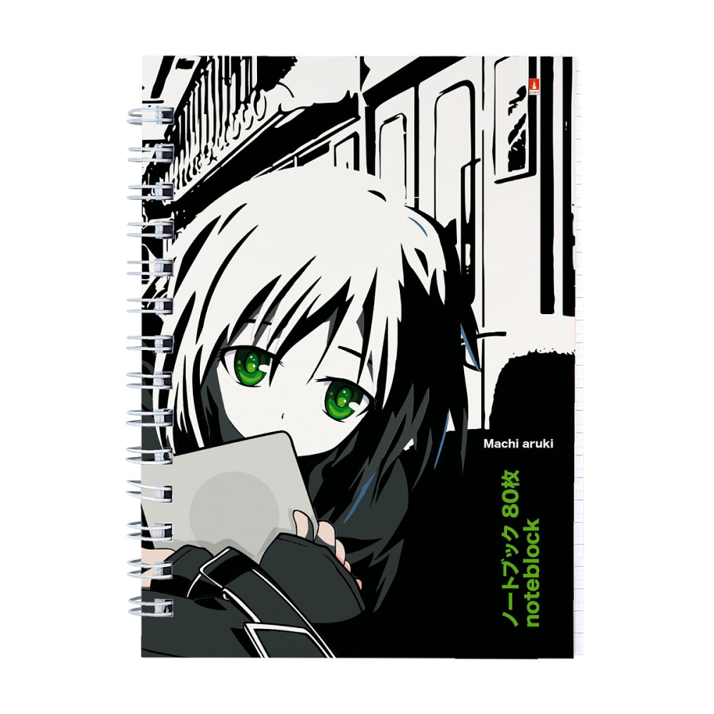 Блокнот "Manga Anime. City", A6, 40 листов, в клетку, ассорти - 7