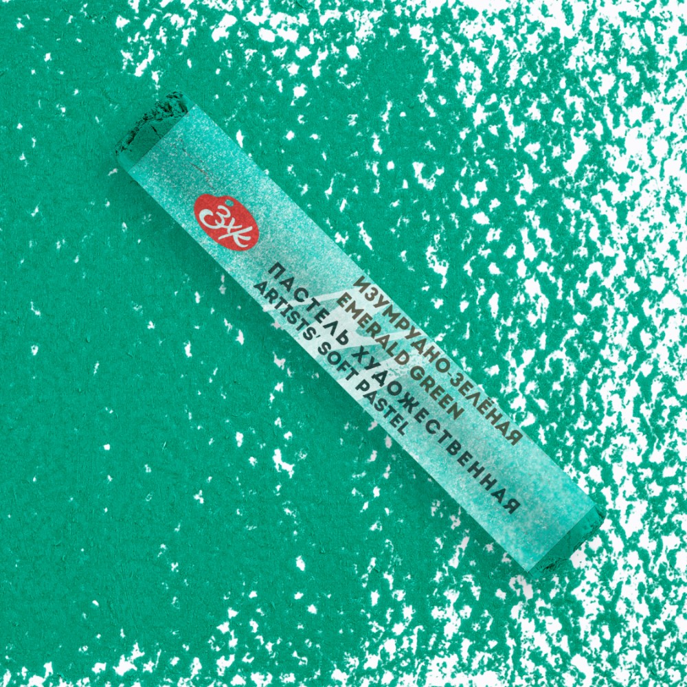 Пастель сухая "Мастер-класс", 713 изумрудно-зеленая - 2